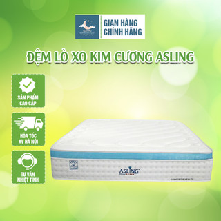 Đệm lò xo kim cương asling - nệm lò xo toàn mỹ túi độc lập cao cấp 5 sao pillow top khả năng chịu áp lực cao 31cm