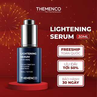 Serum Mờ Thâm Trắng Da Kiềm Dầu Se Khít Lỗ Chân Lông TheMenco Lightening Serum 30ml Dành Cho Nam Giới