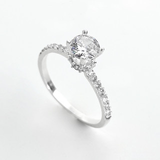 Nhẫn bạc nữ Vương miện nạm đá Silver Ring - Nhẫn bạc ta cao cấp 8160SV