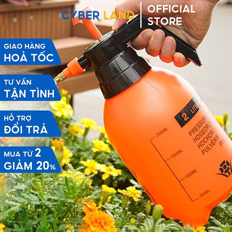 Bình phun tạo bọt rửa xe, bình phun tưới cây làm vườn bình áp suất mạnh giá rẻ dung tích 2 lít 3 lít
