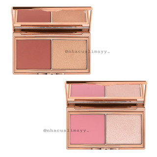 Bảng má hồng + highlight Charlotte Tilbury Mini Hollywood Blush & Glow Palette