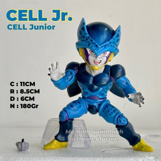 ( 11CM - Hàng loại 1 đầu không chẻ đôi ) Mô hình CELL Jr. cao 11Cm - Cell Mini - DRAGONBALL - Cell Junior - Xên Bọ Hung