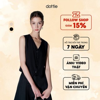 DOTTIE - Áo gilet vải mềm - T0852