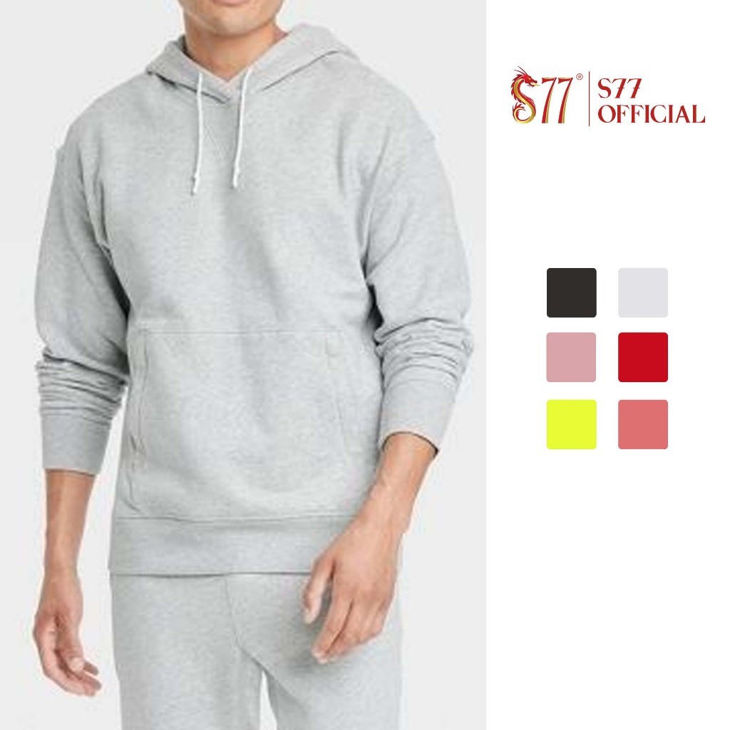 Áo Hoodie trơn nữ nam nỉ cotton bông ấm S77.SP012060