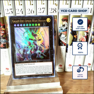 Thẻ bài yugioh chính hãng Galaxy-Eyes Cipher Blade Dragon - Ultra Rare