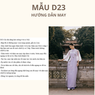 RẬP GIẤY A0 ÁO DÀI DÁNG SUÔNG D23