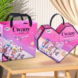 Đồ Chơi Trang Sức Vòng PANDORA Kèm 384 CHARM DIY FULL BOX Tình Yêu Cực Đẹp Dành Cho Bé Gái