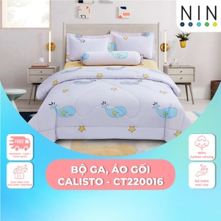 Bộ drap, áo gối NIN Calisto - CT220016 (không kèm mền)