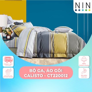 Bộ drap, áo gối NIN Calisto - CT220012 (Không kèm mền)