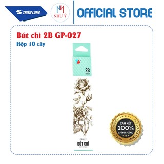 Hộp 10 cây bút chì gỗ 2B cao cấp GP-027