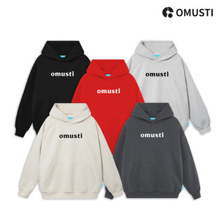 Áo hoodie nỉ bông 100% cotton local brand unisex nỉ bông omusti basic