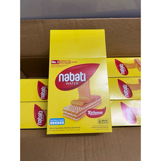 Thùng Bánh Kem Xốp Phô Mai Richeese Nabati Cheese Cream Wafer 6 hộp 120g
