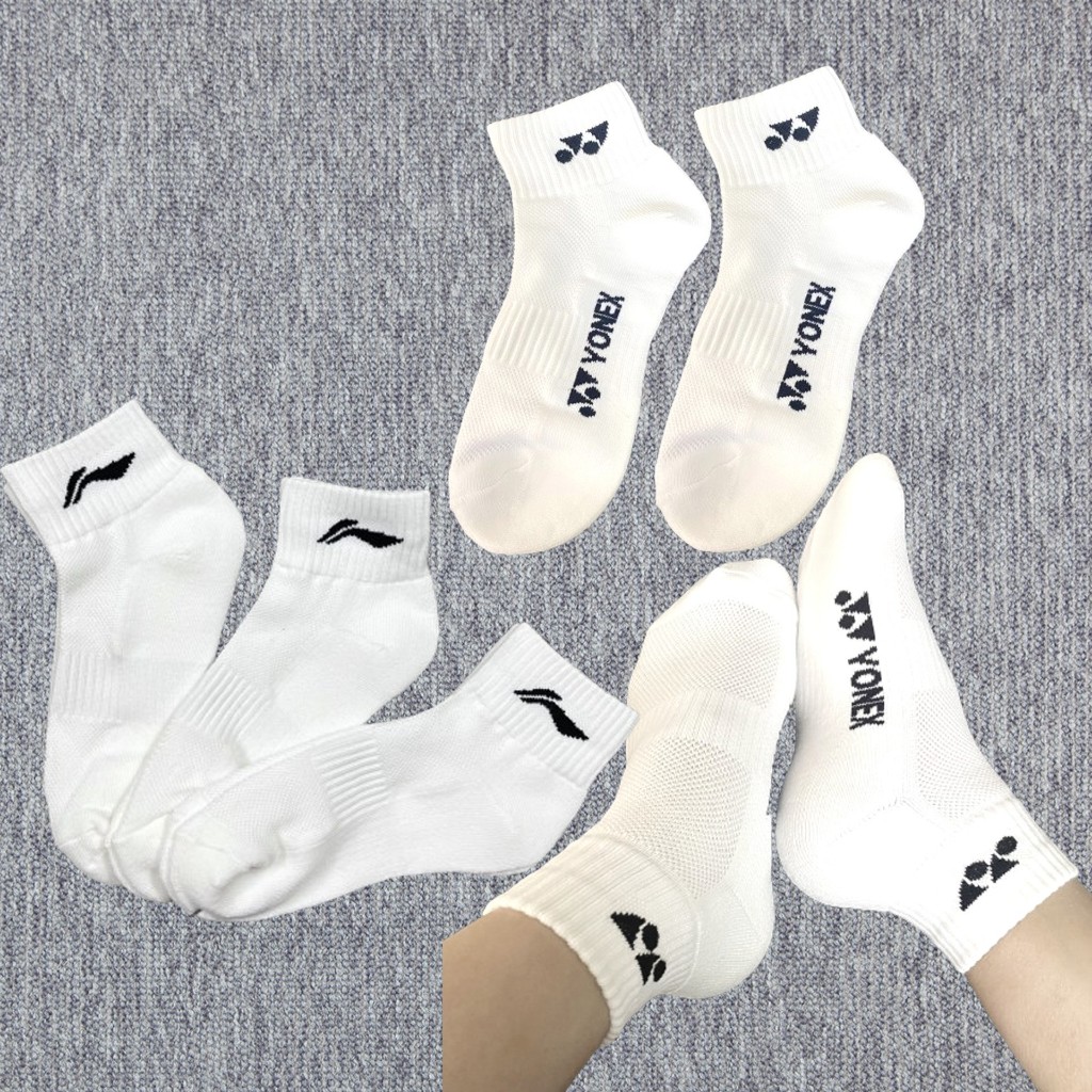 Tất yonex lining thể thao cầu lông cổ cao cổ trung cổ ngắn chính hãng chất cotton dày co giãn êm chân