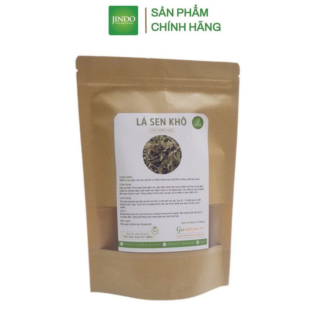 Lá sen khô thượng hạng JINDO 1kg giúp giảm béo, chống béo phì