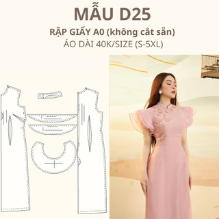 Rập giấy a0 áo dài d25