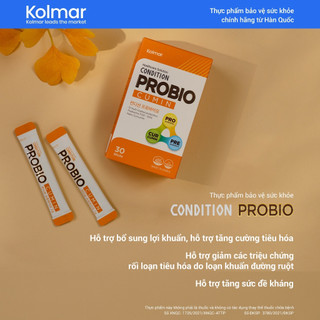 [Kolmar]Thực phẩm bảo vệ sức khỏe CONDITION PROBIO - Bổ sung lợi khuẩn tăng cương tiêu hóa-hôp 30goi