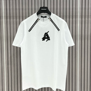 Áo Phông Nam Nữ DSQ in Chữ A Siêu Nét - Áo Thun Nam Nữ D S Q Phối Khoá Viền Vai Phong Cách nam nữ mặc cực chất  5.0  484