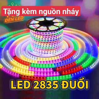 30M dây đèn led 2835 nháy đuổi bọc plastic 5M,10M,20M,30M chống nước,Tặng Kèm Nguồn,đèn led hắt trần,trang trí phòng,cây
