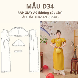Rập giấy a0 áo dài d34