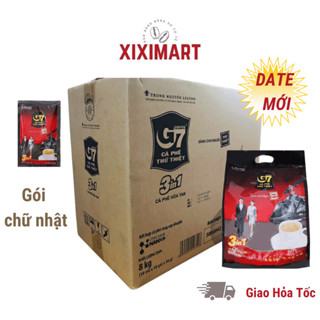 Thùng Cà phê sữa G7 3in1 bịch 50 gói 800g Trung Nguyên Legend, Thùng Cafe G7 Trung Nguyên 10 túi Xiximart