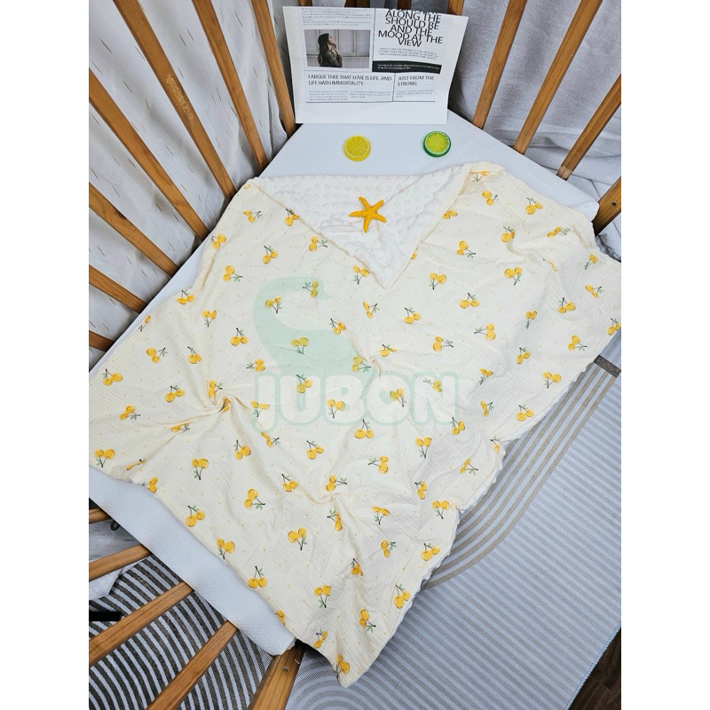 Chăn xô Muslin HẠT ĐẬU cho bé yêu Jubon cao cấp