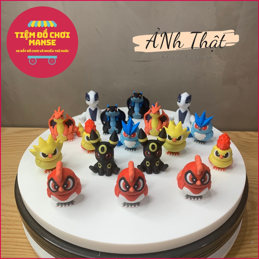 Mô hình Pokemon Huyền Thoại Ho-oh, Lugia, Articuno, Zapdos, Moltres, Groudon, Entei, Kyogre