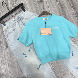 Áo len cộc tay miu.miu qccc