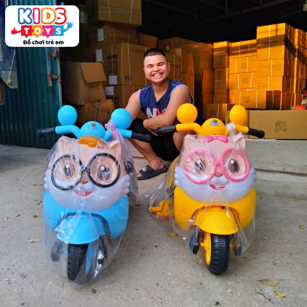 Xe máy điện trẻ em mèo con BBT Global BBT-669