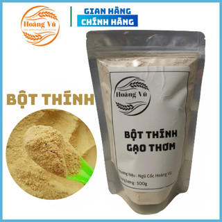 Bột thính gạo thơm ngon Hoàng Vũ,bột gạo rang nhà làm túi 500gr