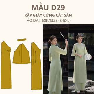 RẬP GIẤY CỨNG CẮT SẴN ÁO DÀI D29