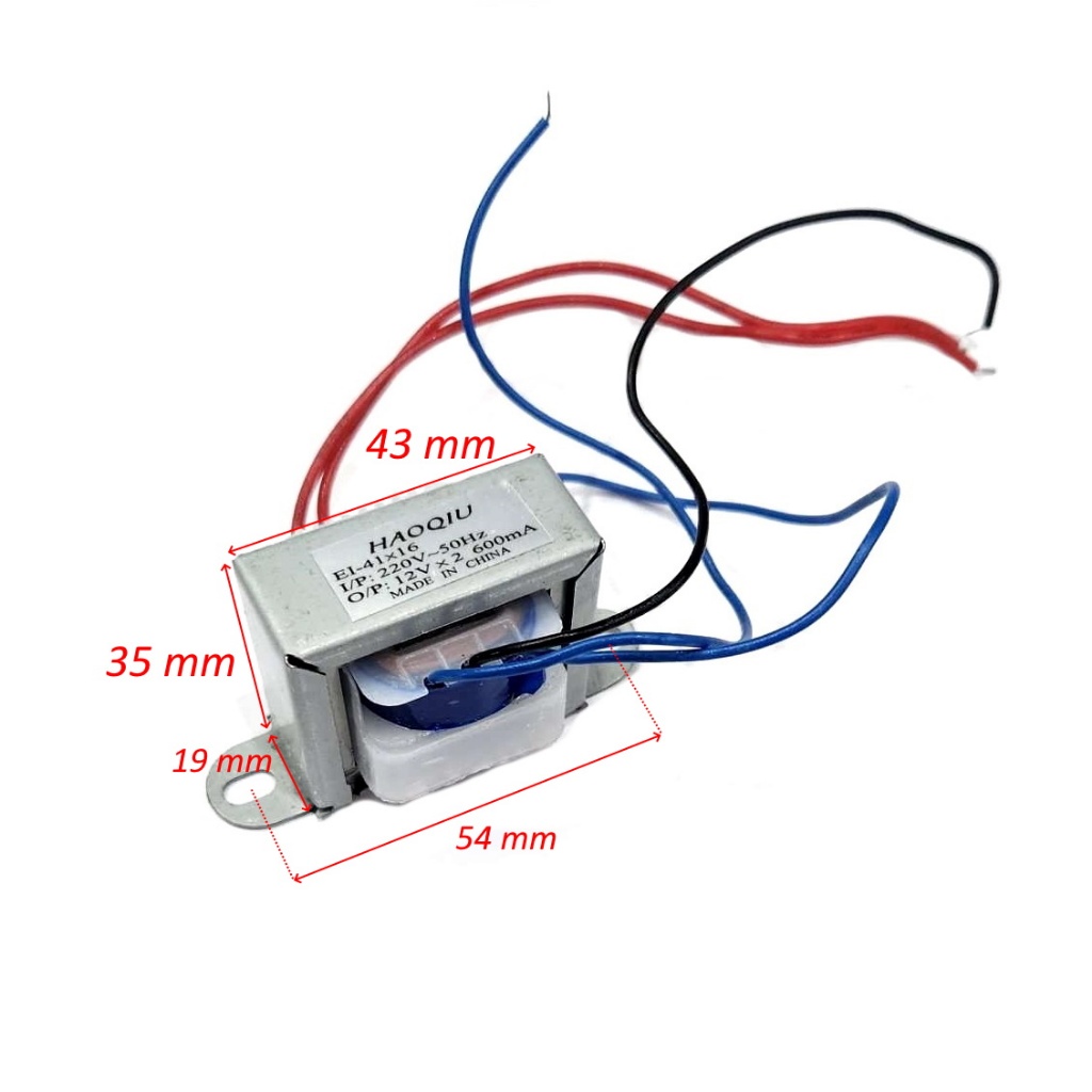 BIẾN ÁP ĐỐI XỨNG 12V 600MAH