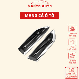 Bộ 2 Mang Cá Ô Tô - Mang Cá Giả Hốc Gió Trang Trí Sườn Xe Ô Tô