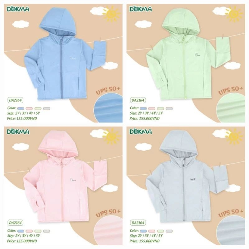 ÁO CHỐNG NẮNG CHO BÉ 2-5Y DOKMA