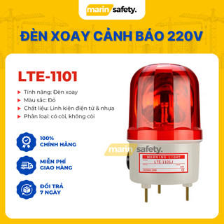 Đèn cảnh báo công trình thi công, đèn led xoay cảnh báo tín hiệu LTE-1101 sử dụng điện 220V