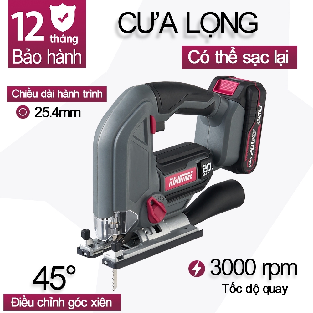 Máy Cưa Lọng Dùng Pin KingTree - CS75