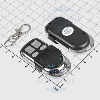Remote 433mhz học lệnh 4 nút lên xuống vuông vỏ inox//39