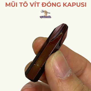 Mũi tô vít đóng loại ngắn 38mm 4 cạnh Kapusi chính hãng