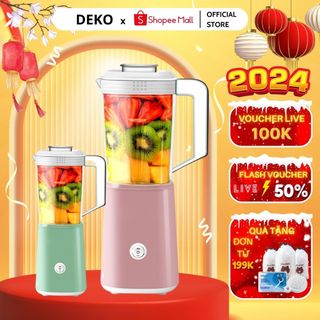 Máy xay đa năng máy xay sinh tố, thực phẩm dung tích 1200ml 2 cối xay kèm lưới lọc tiện lợi GODWELL