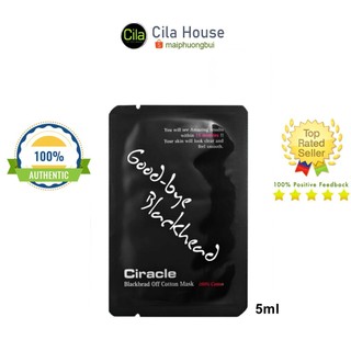 Miếng Đẩy Mụn Đầu Đen Ciracle Goodbye Blackhead Off Cotton Mask- Cila House