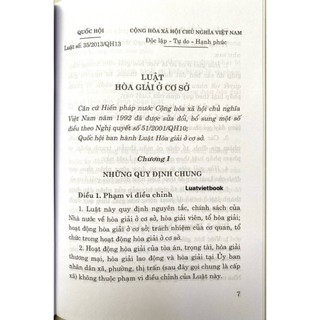 Sách - Luật Hòa Giải Ở Cơ Sở (Hiện Hành)
