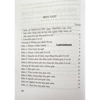 Sách - Luật Hòa Giải Ở Cơ Sở (Hiện Hành)