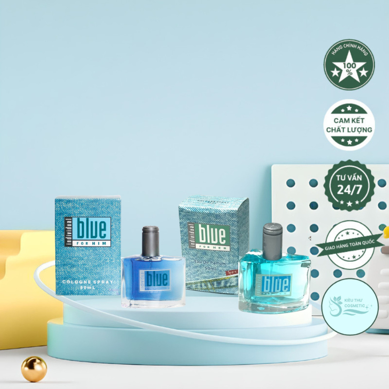 Nước Hoa Avon Individual Blue For Her & For Him Chai 50ml