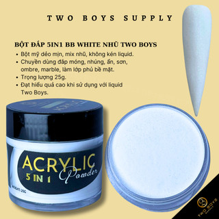 Bột đắp BB White,bột đắp mỹ,bột ombre,bột đắp nhũ white
