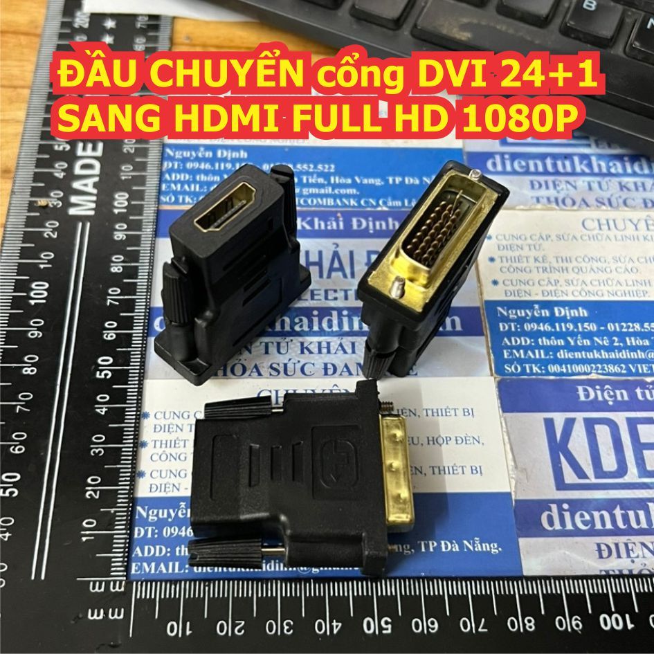 ĐẦU CHUYỂN HDMI SANG DVI hoặc ngược lại FULL HD 1080P KDE0373