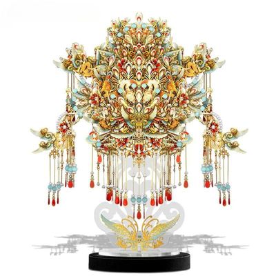 Mô Hình Kim Loại Lắp Ráp 3D Piececool Mão Cửu Long Cửu Phượng (519 mảnh) P302-GB - MP1197