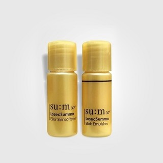[5 cặp] Nước hoa hồng và sữa dưỡng tái tạo da Su:m Losec Summa Elixir 5mlx10 - Nước hoa hồng Sum; Sữa dưỡng Sum