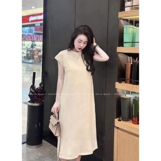 Váy len suông trơn tay hến
