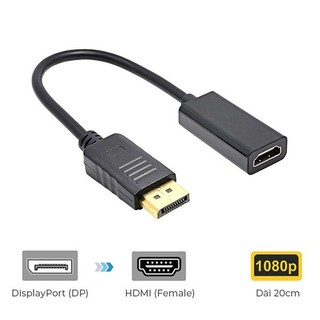 Cáp chuyển đổi Displayport VGA Display port HDMI- Dây Cáp Displayport 1.5M 1.8M hàng chất lượng cao Full HD 1080P ADOO