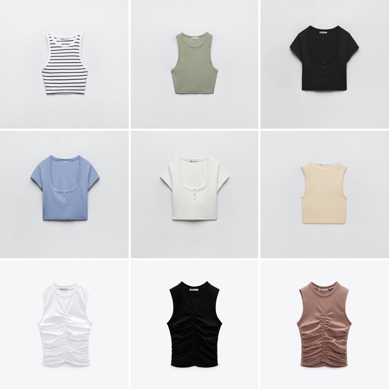 [AUTH] Áo thun croptop ZARA nữ