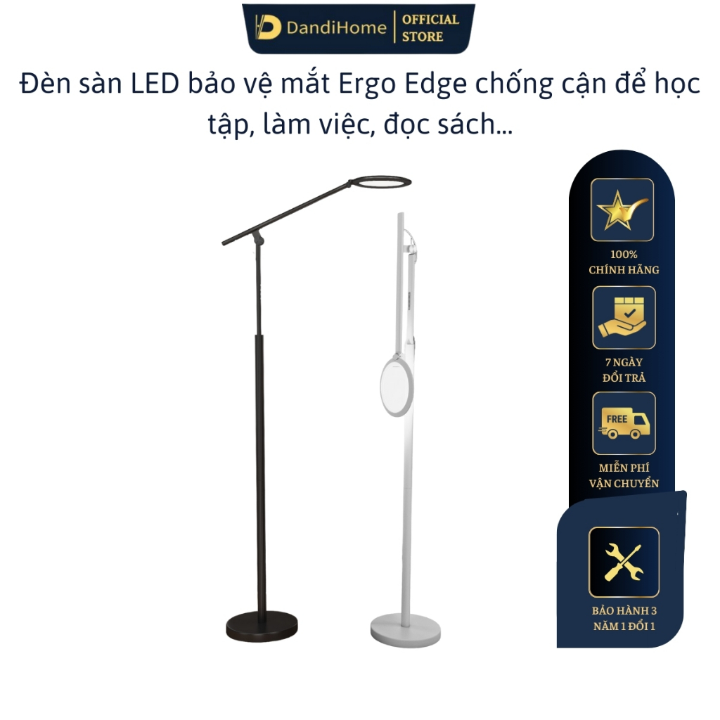 Đèn sàn LED bảo vệ mắt thông minh Ergo Edge chống cận để học tập, làm việc, đọc sách